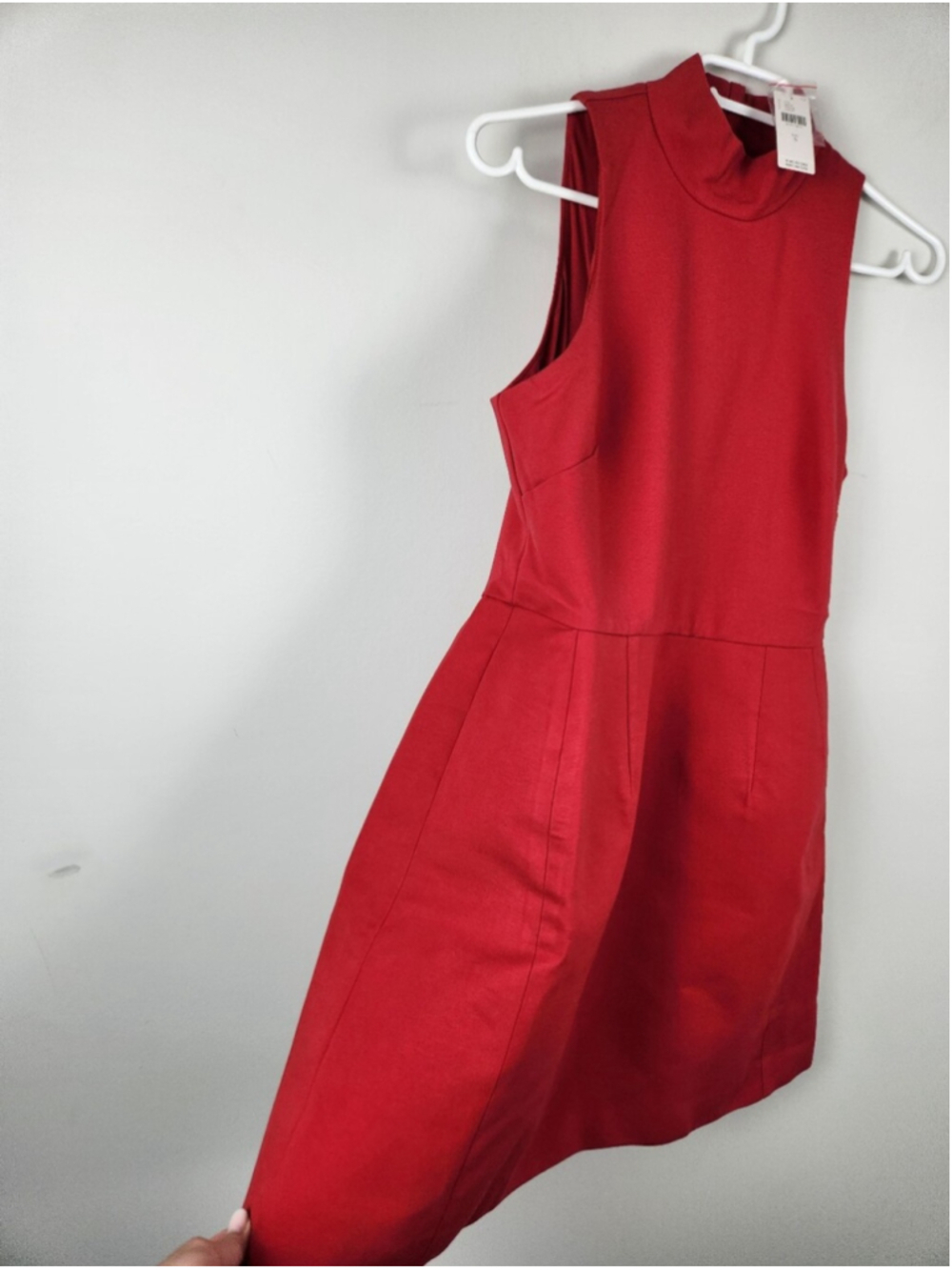 Hutch Anthropologie Little Red Mini Dress 60s Mod Mad Men Jackie O Size Small - Picture 5 of 13